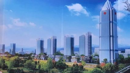 南充金融中心二期施工進行中,工期1675天.